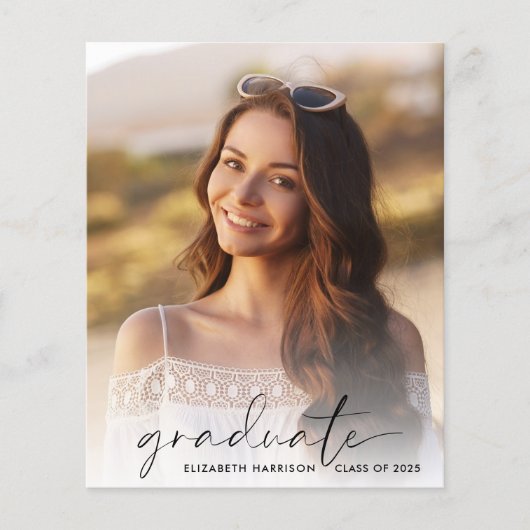 De Uitnodiging van het Afstuderen van de Foto van (Voorkant)