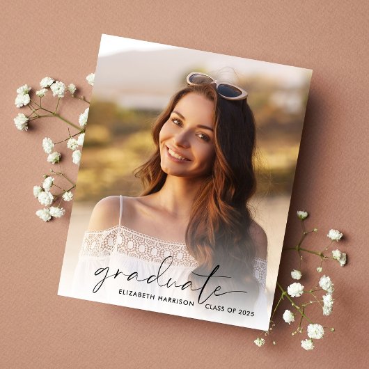 De Uitnodiging van het Afstuderen van de Foto van