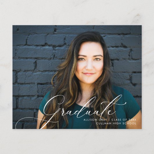 De Uitnodiging van het Afstuderen van de Foto van  Flyer (Voorkant)