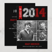  de Uitnodiging van het Afstuderen van de Grunge - (Voorkant / Achterkant)