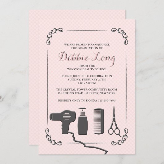 De Uitnodiging van het Afstuderen van de Hulpmidde (Voorkant / Achterkant)