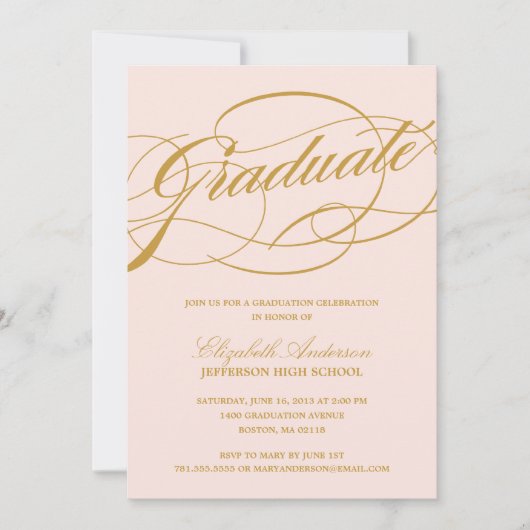 De Uitnodiging van het Afstuderen van het Manuscri (Voorkant)