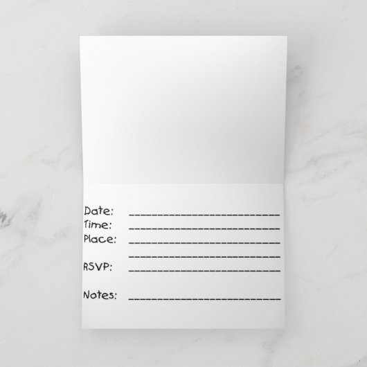 De Uitnodiging van het baby shower (Binnen)