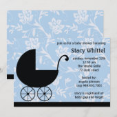 De Uitnodiging van het baby shower (Voorkant / Achterkant)