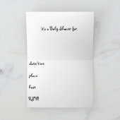 De uitnodiging van het baby shower (Binnen)