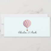 De Uitnodiging van het baby shower, Aandacht wacht (Achterkant)