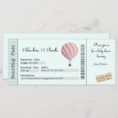 De Uitnodiging van het baby shower, Aandacht wacht (Voorkant / Achterkant)