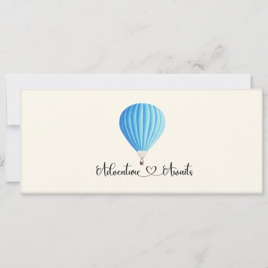 De Uitnodiging van het baby shower, Aandacht wacht (Achterkant)