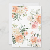 De Uitnodiging van het Baby shower van de Bloemen  (Achterkant)