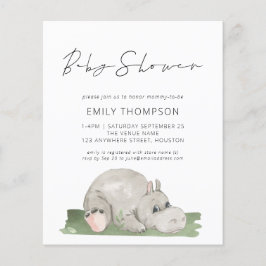 De Uitnodiging van het Baby shower van de Cute Hip