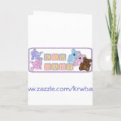 De Uitnodiging van het Baby shower van de Fopspeen (Achterkant)