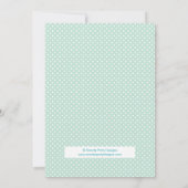 De Uitnodiging van het Baby shower van de Jongen (Achterkant)