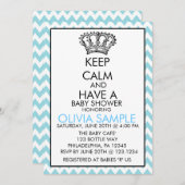 De uitnodiging van het baby shower van de Kalm hou (Voorkant / Achterkant)
