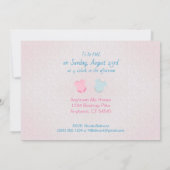 De Uitnodiging van het Baby shower van de Lay-out  (Achterkant)