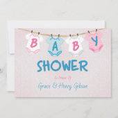 De Uitnodiging van het Baby shower van de Lay-out  (Voorkant)