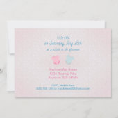 De Uitnodiging van het Baby shower van de Lay-out  (Achterkant)