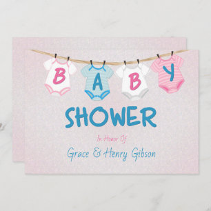 De Uitnodiging van het Baby shower van de Lay-out 