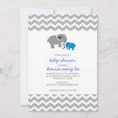 De Uitnodiging van het Baby shower van de olifant (Voorkant)