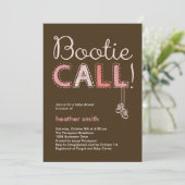 De Uitnodiging van het Baby shower van de Vraag va (Staand voorkant)