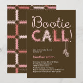 De Uitnodiging van het Baby shower van de Vraag va (Voorkant / Achterkant)