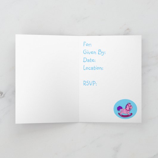 De Uitnodiging van het Baby shower van het (Binnen)