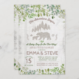 De Uitnodiging van het Baby shower van het beer he