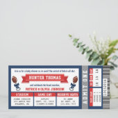 De Uitnodiging van het Baby shower van het kaartje (Staand voorkant)