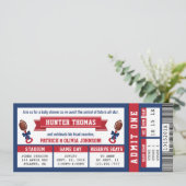 De Uitnodiging van het Baby shower van het kaartje (Staand voorkant)