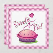 De Uitnodiging van het Baksel van de Pastei van de (Voorkant / Achterkant)