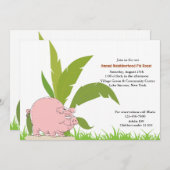 De Uitnodiging van het Braadstuk van het varken (Voorkant / Achterkant)