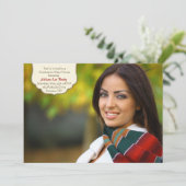 De Uitnodiging van het Etiket van de Foto van (Staand voorkant)