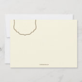 De Uitnodiging van het Etiket van de Foto van (Achterkant)