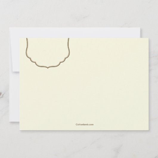 De Uitnodiging van het Etiket van de Foto van (Achterkant)