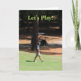 De Uitnodiging van het golf