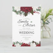 De uitnodiging van het huwelijk, nodigt uit, spare (Staand voorkant)