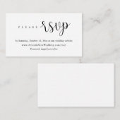 De Uitnodiging van het huwelijk Online RSVP, de Mo Informatiekaartje (Voorkant / Achterkant)