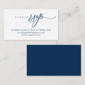 De Uitnodiging van het huwelijk Online RSVP, de Mo Informatiekaartje (Voorkant / Achterkant)