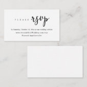 De Uitnodiging van het huwelijk Online RSVP, de Mo Informatiekaartje (Voorkant / Achterkant)