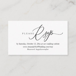 De Uitnodiging van het huwelijk Online RSVP, de Mo Informatiekaartje