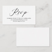 De Uitnodiging van het huwelijk Online RSVP, de Mo Informatiekaartje (Voorkant / Achterkant)