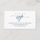 De Uitnodiging van het huwelijk Online RSVP, de Mo Informatiekaartje (Voorkant)