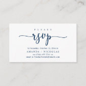 De Uitnodiging van het huwelijk RSVP, de Kaart van (Voorkant)