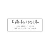 De Uitnodiging van het huwelijk Rustic het Adres v Zelfinktende Stempel (Design)