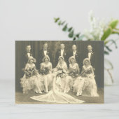 De Uitnodiging van het huwelijk van 1920    PhotoE (Staand voorkant)