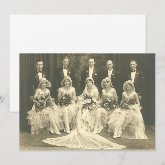 De Uitnodiging van het huwelijk van 1920    PhotoE (Voorkant / Achterkant)