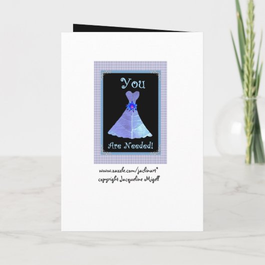 De Uitnodiging van het Huwelijk van de stewardess (Achterkant)