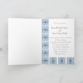 De Uitnodiging van het Huwelijk van het art deco (Binnen)