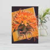 De Uitnodiging van het Jubileum van de gouden (Staand voorkant)