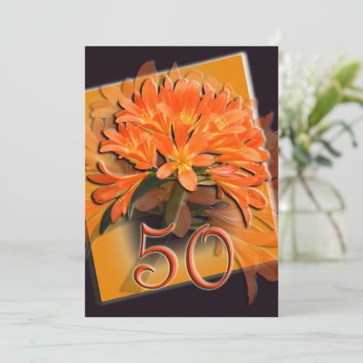 De Uitnodiging van het Jubileum van de gouden (Staand voorkant)