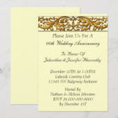 De Uitnodiging van het Jubileum van het huwelijk (Voorkant / Achterkant)